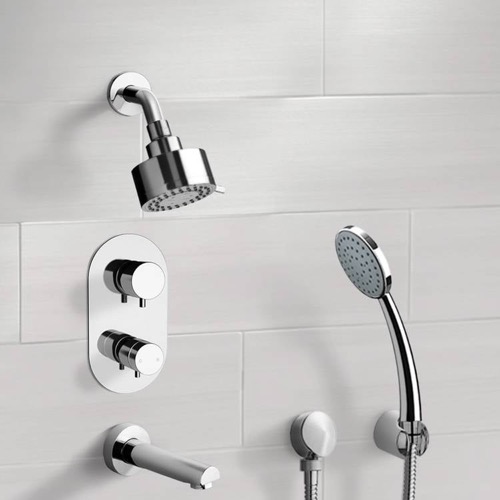 Thermostatic Tub and Shower Faucet Set with Handheld Remer TSH04