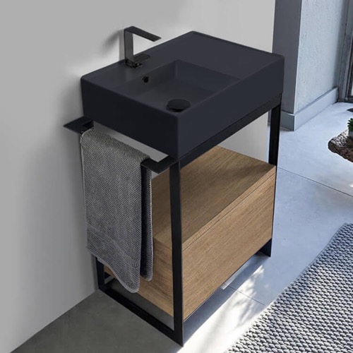 Modern  Console Vanity, 27 Inch Scarabeo 5114-49-SOL1-89