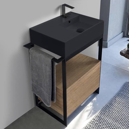 Modern  Console Vanity, 27 Inch Scarabeo 5117-49-SOL1-89