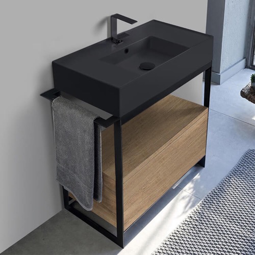 Modern  Console Vanity, 35 Inch Scarabeo 5123-49-SOL1-89