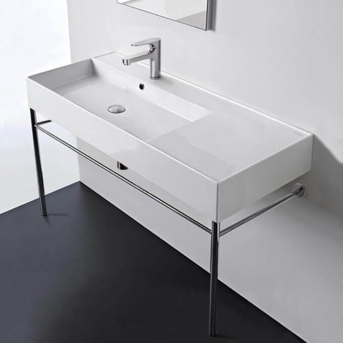 Modern Console Sink, 40 Inch Scarabeo 5119-CON