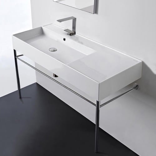 Modern Console Sink, 40 Inch Scarabeo 5119-CON