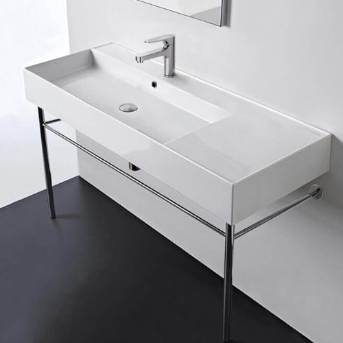 48 Inch Console Sink, Modern Scarabeo 5121-CON