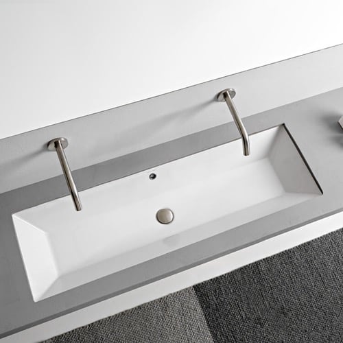 48 Inch Trough Undermount Sink Scarabeo 5154