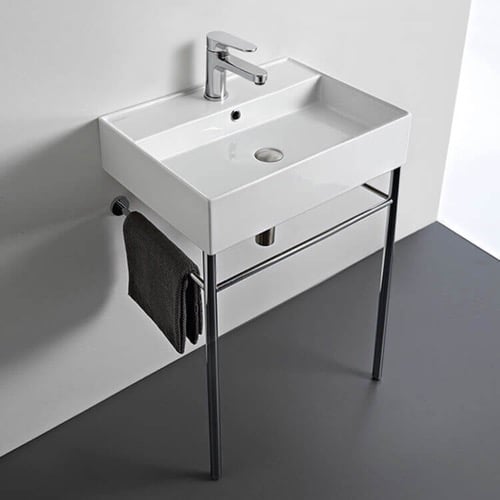 24 Inch Modern Console Sink Scarabeo 8031/R-60-CON