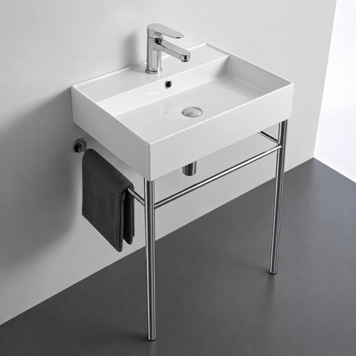 24 Inch Modern Console Sink Scarabeo 8031/R-60-CON