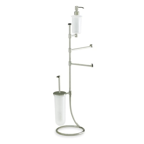 Satin Nickel Free Standing 4-Function Bathroom Butler StilHaus 574-36