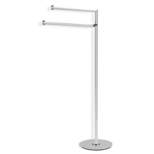 Towel Stand, Satin Nickel, Free Standing StilHaus ME19-36