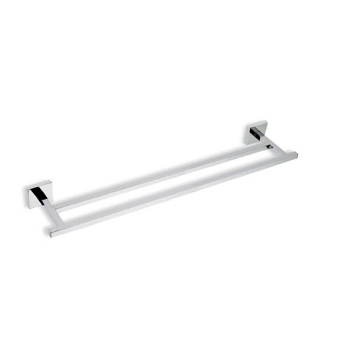 Double Towel Bar, Chrome, 22 Inch, Brass StilHaus U05.2-08