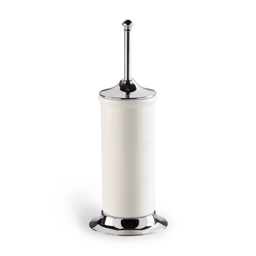 Toilet Brush Holder, Ceramic with Brass Base StilHaus I823