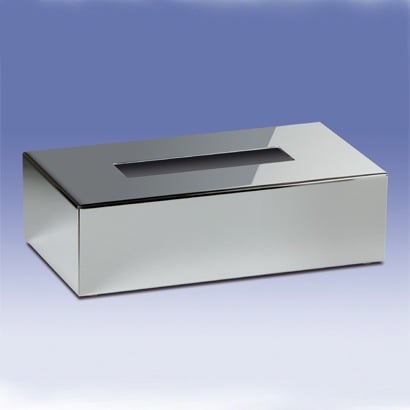 Rectangle Tissue Box Cover in Chrome Windisch 87139
