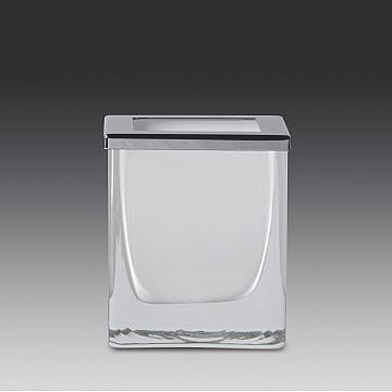Free Standing Square White Cotton Pads Jar Windisch 88169-M