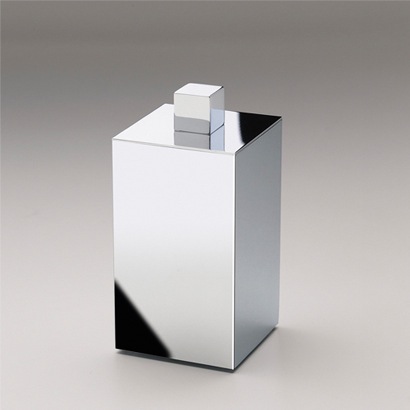 Square Brass Cotton Ball Jar Windisch 88414