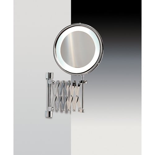 Wall Mounted LED Lighted Magnifying Makeup Mirror, Round Windisch 99258