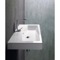 Rectangular White Ceramic Wall Mounted or Drop In Bathroom Sink