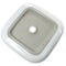 Square White Ceramic Vessel Bathroom Sink