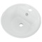Round White Ceramic Vessel Bathroom Sink