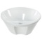 Round White Ceramic Vessel Bathroom Sink