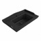 Rectangular Black Ceramic Wall Mounted Bathroom Sink