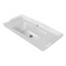 Rectangular White Ceramic Wall Mounted Bathroom Sink
