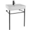 Small Modern Console Sink, 24 Inch