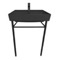 Small Black Console Sink, Modern, 24 Inch