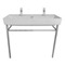 Double Trough Console Sink, 40 Inch