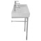 Double Trough Console Sink, 40 Inch