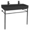 Black Modern Console Sink, 40 Inch