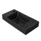 Small Bathroom Sink, Black, Wall Mounted or Drop In Ceramic