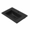 Rectangular Black Ceramic Wall Mount or Drop In Bathroom Sink