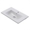 Rectangular White Ceramic Wall Mount or Drop In Bathroom Sink