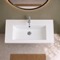 Wall Mount Sink - ADA, 32 Inch, Rectangular, Modern, Ceramic