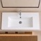Drop In Sink - 34 Inch, Rectangular, Ceramic