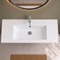 Wall Mount Sink - 40 Inch, Rectangular, Modern, Ceramic