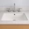Undermount Bathroom Sink, White Ceramic