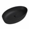 Black Ceramic Oval Vessel Bathroom Sink