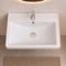 Wall Mount Sink - ADA, 24 Inch, Rectangular, Modern, Ceramic