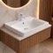 Rectangle White Ceramic Drop In Sink