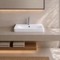 Rectangle White Ceramic Drop In Sink