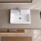 Rectangle White Ceramic Drop In Sink