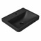 Black Ceramic Bathroom Sink, Wall Mounted or Drop In