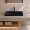 Black Ceramic Bathroom Sink, Drop In
