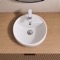Drop In Sink in Ceramic, Modern, Round