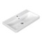 Rectangle White Ceramic Drop In Sink