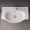 Rectangular White Ceramic Wall Mounted or Drop In Bathroom Sink