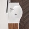 Rectangular White Ceramic Wall Mounted or Drop In Bathroom Sink