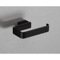 Square Matte Black Toilet Roll Holder