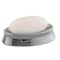 Grey and Silver Finish Ceramic Oval Soap Dish