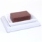 Rectangle White Faux Leather Soap Holder